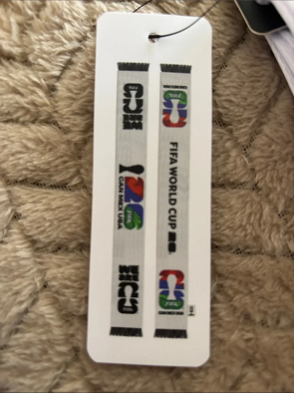 CAN MEX USA White Soccer Scarf